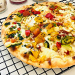 reheated air fryer veggie pizza