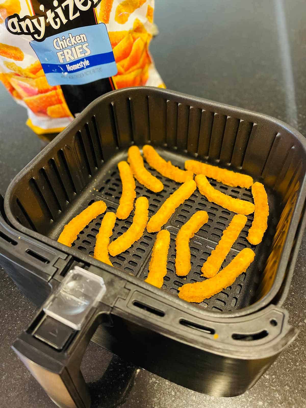 chicken fries in air fryer basket