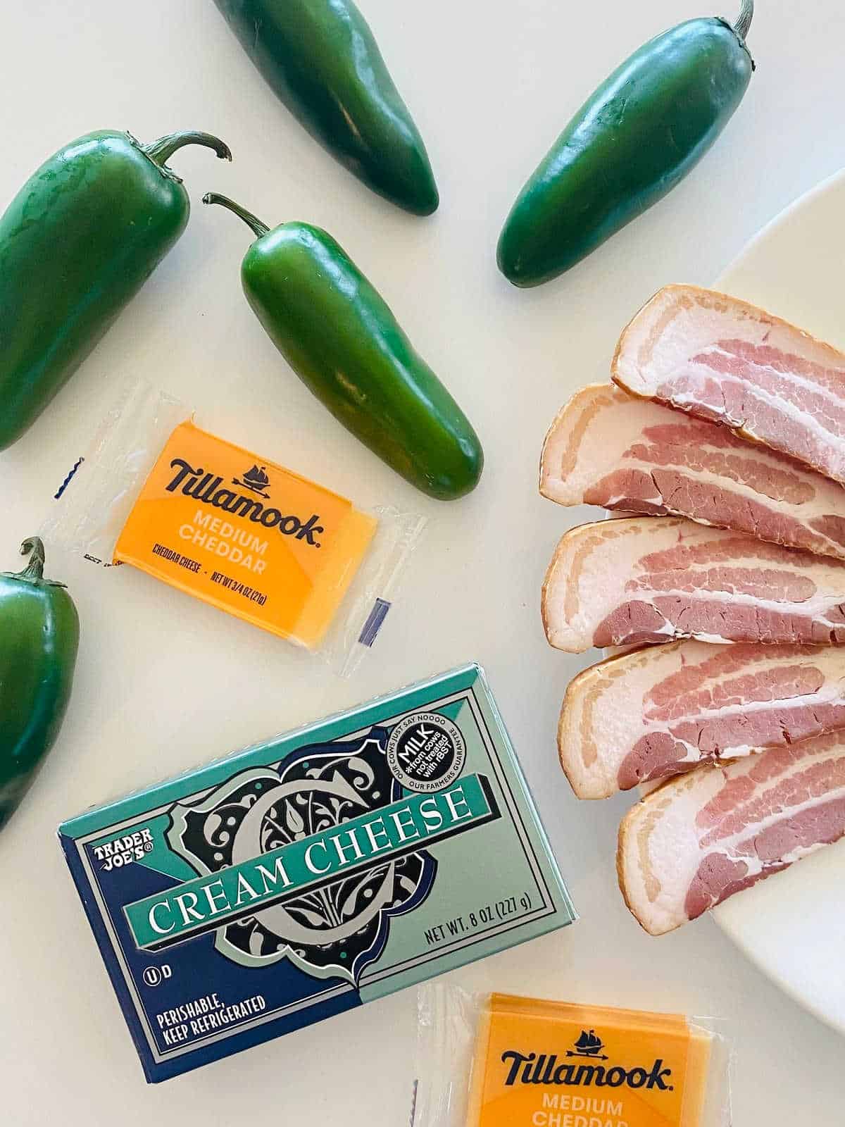 air fryer bacon wrapped jalapeno popper ingredients